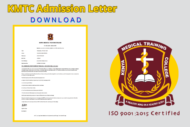 How To Download KMTC Admission Letter 2026 (Step-By-Step) Guide